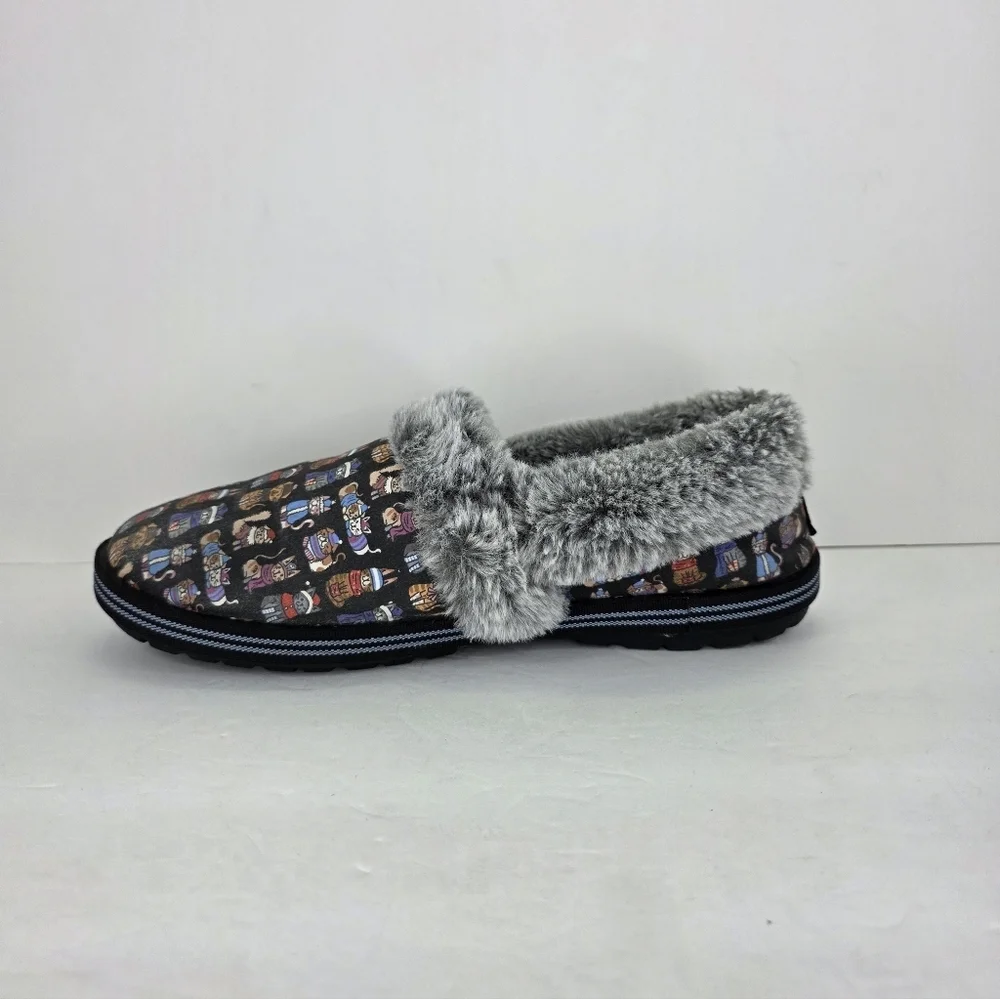 Skechers BOBS Too Cozy Cat Ages Slippers Colorful Cats Multicolor Women’s Size 8 - Picture 13 of 15